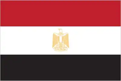 The flag of Egypt features three horizontal bands of red, white, and black, with the national emblem (the Eagle of Saladin) in the center of the white band. The red represents the blood shed for independence, the white symbolizes the purity of the Egyptian people, the black represents the end of oppression, and the eagle represents strength and sovereignty. The colors are inspired by the Arab Liberation flag of 1952.