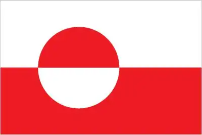 National flag of Greenland - The national flag of Greenland, known as *Erfalasorput* (“our flag”), features a horizontally divided red-and-white design with a circle shifted slightly toward the hoist. The circle is bisected horizontally into red (top) and white (bottom), mirroring the flag’s background in reverse.