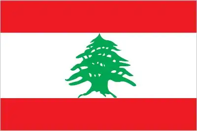 National flag of Lebanon - The national flag of Lebanon is a horizontal triband of red, white (double width), and red, with a vivid green cedar tree centered on the white stripe. The cedar’s top and base touch the red bands, creating a visually striking and symbolic configuration. The flag combines simplicity with deep cultural resonance.