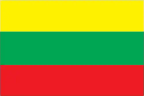 National flag of Lithuania - The flag of Lithuania is a simple yet meaningful horizontal tricolor of yellow, green, and red. It is a vibrant emblem of national heritage, independence, and cultural rebirth.