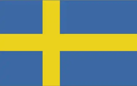 Sweden Flag - Sweden’s flag showcases a golden-yellow Scandinavian cross extending to the edges of a blue field—symbolizing long-standing Nordic heritage, unity, and historic